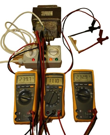 three voltmeter method power measurement