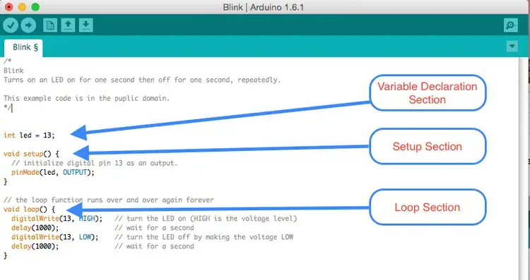 arduino program structure