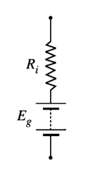 Equivalent circuit of DC source